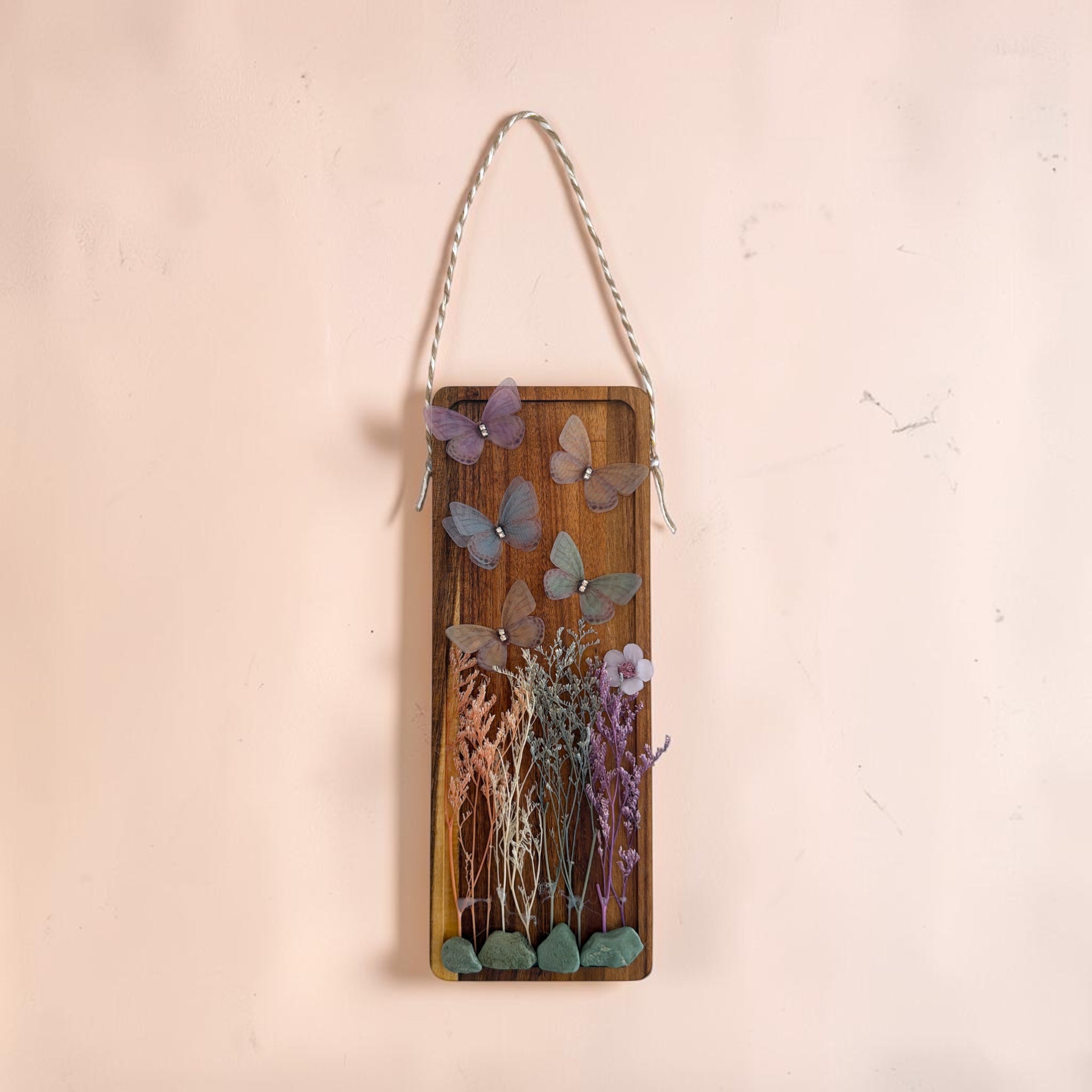Botanical Butterfly Wooden Wall Art