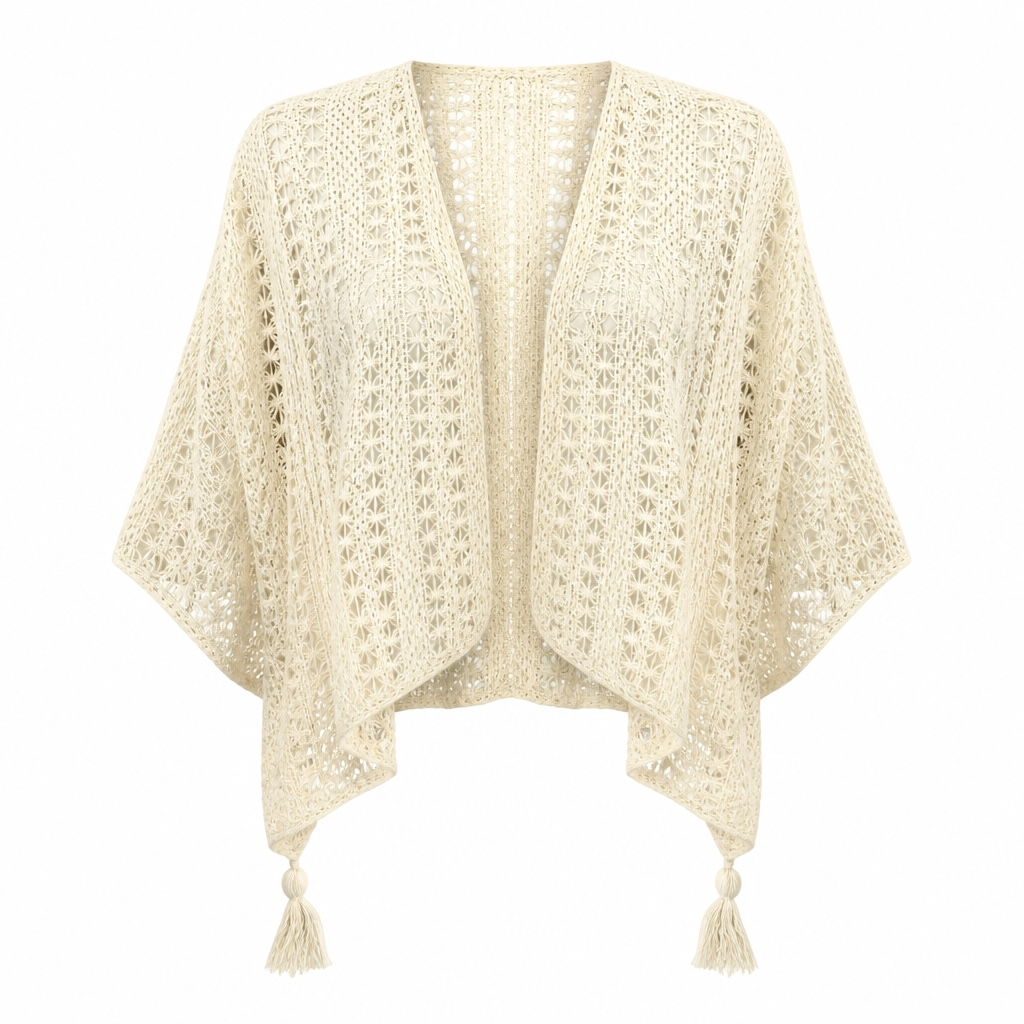 Crochet Flower Tote Bag and Shawl
