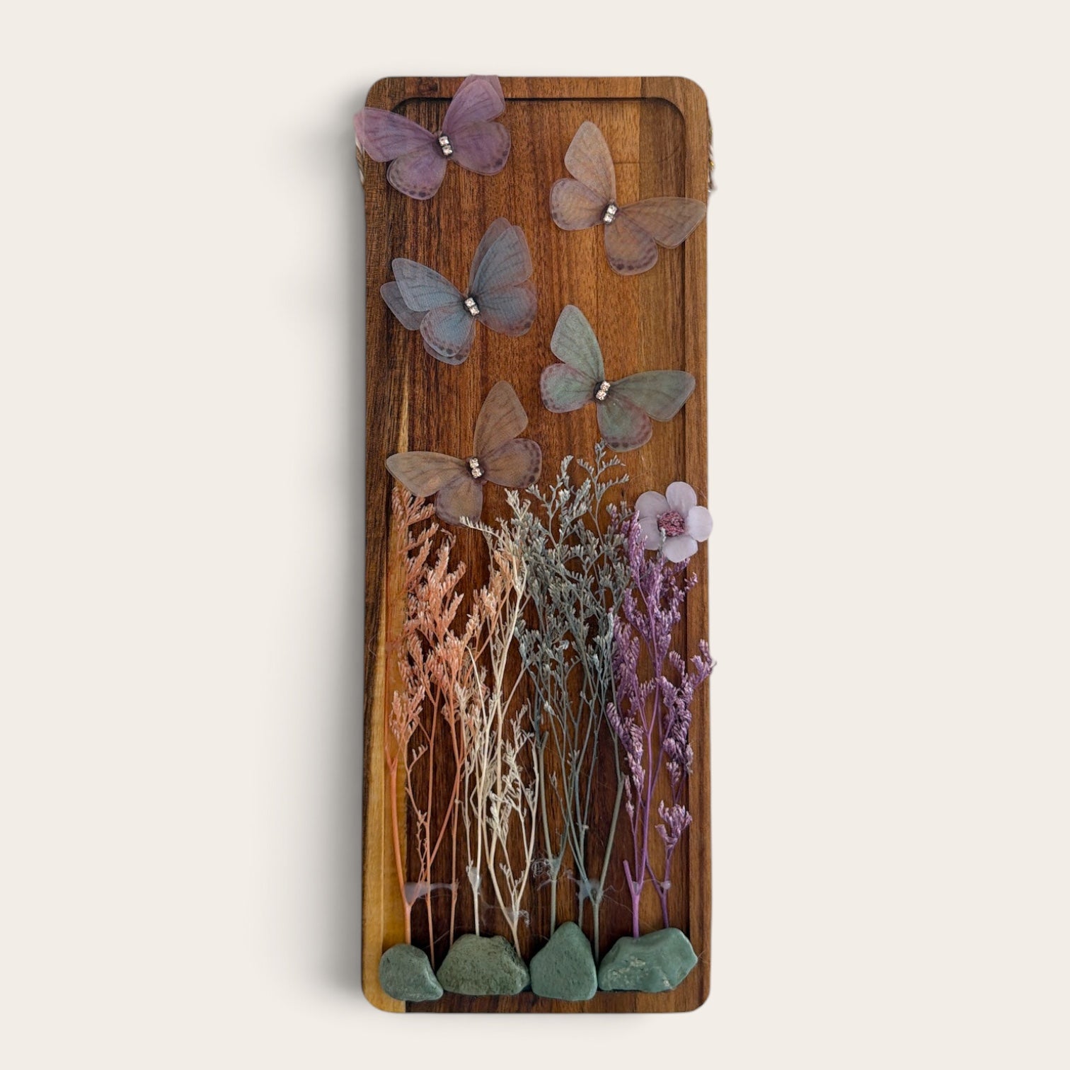 Botanical Butterfly Wooden Wall Art