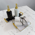 Marble & Gold Luxury Bathroom Accessory Set