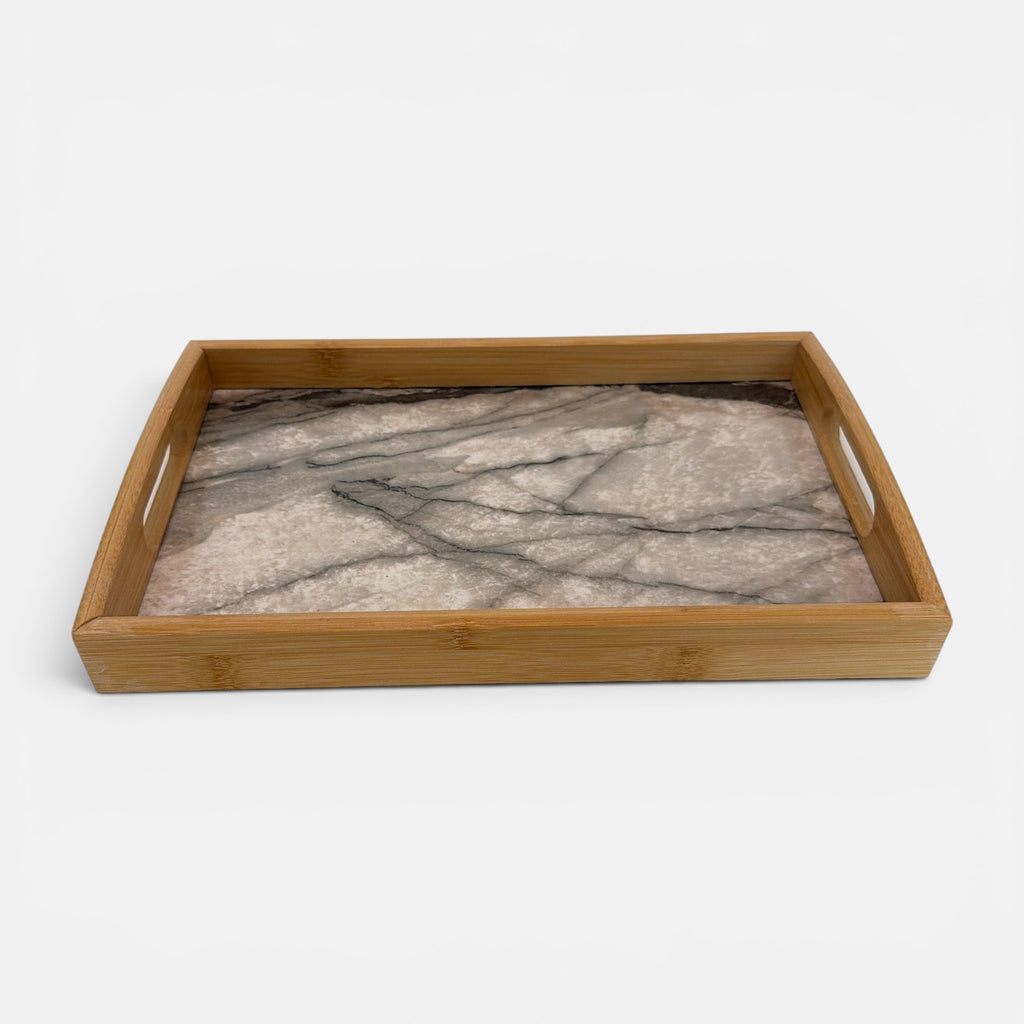 Rustic Bamboo Tabletop Serving Set