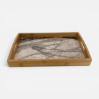 Rustic Bamboo Tabletop Serving Set