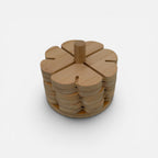 Rustic Bamboo Tabletop Serving Set