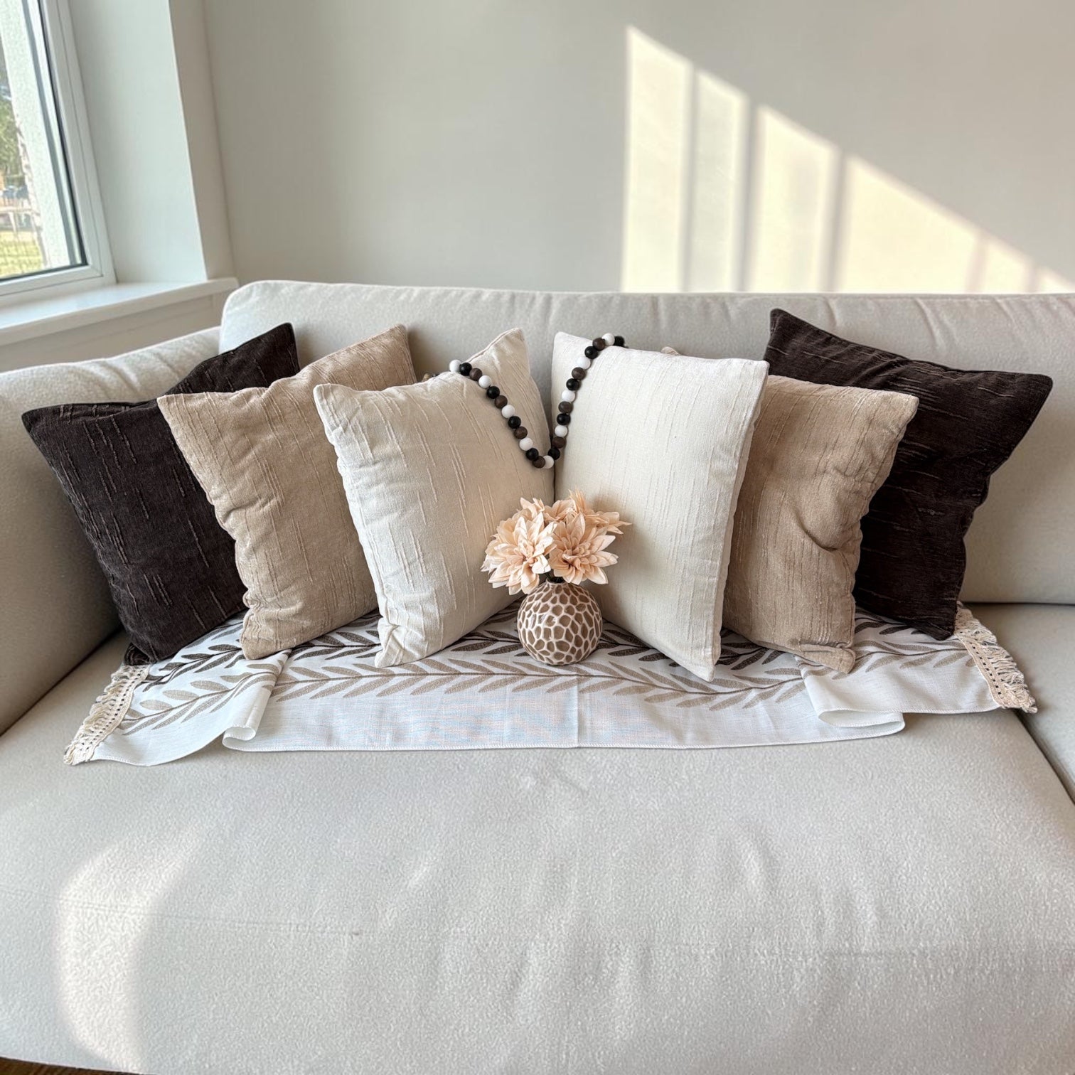 Neutral Boho Home Décor Set