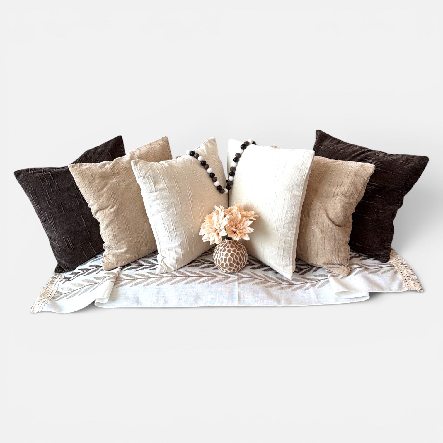Neutral Boho Home Décor Set