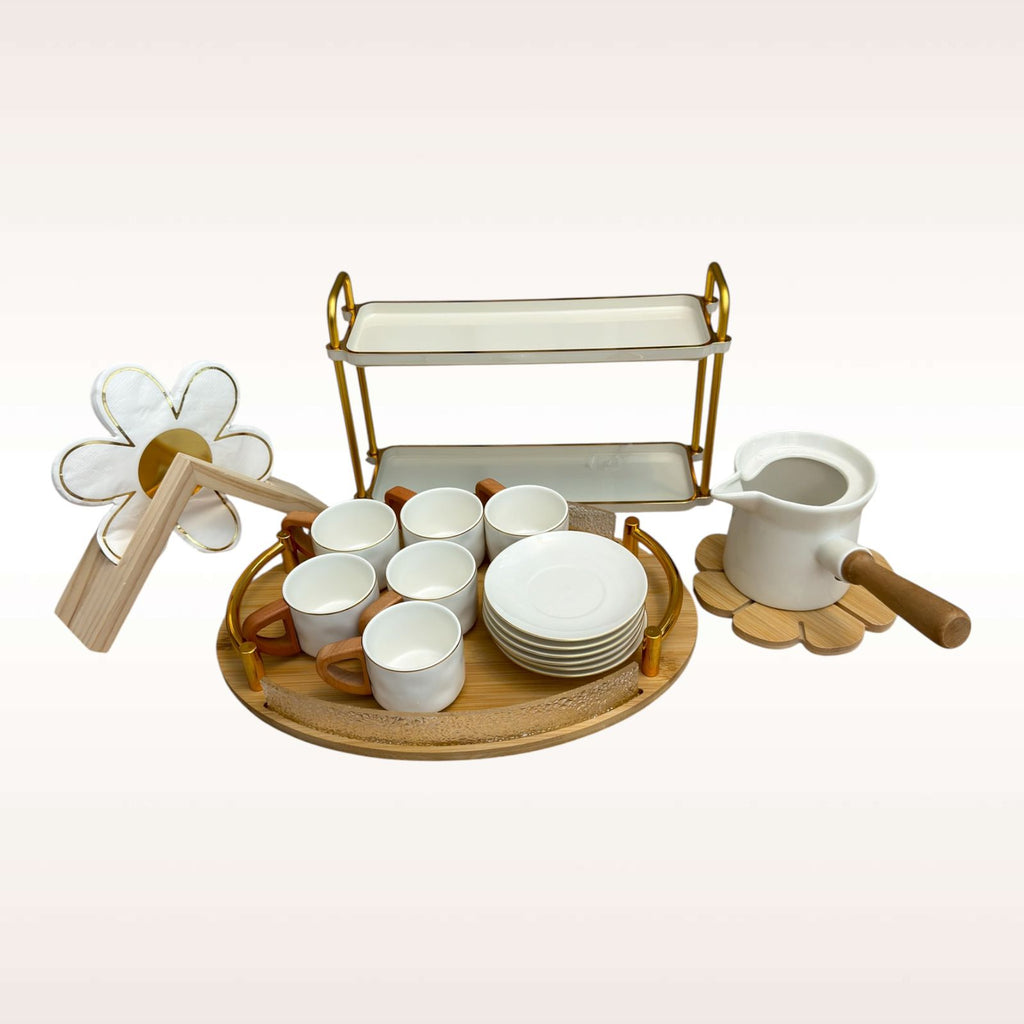 Luxe Daisy Coffee Serving Set