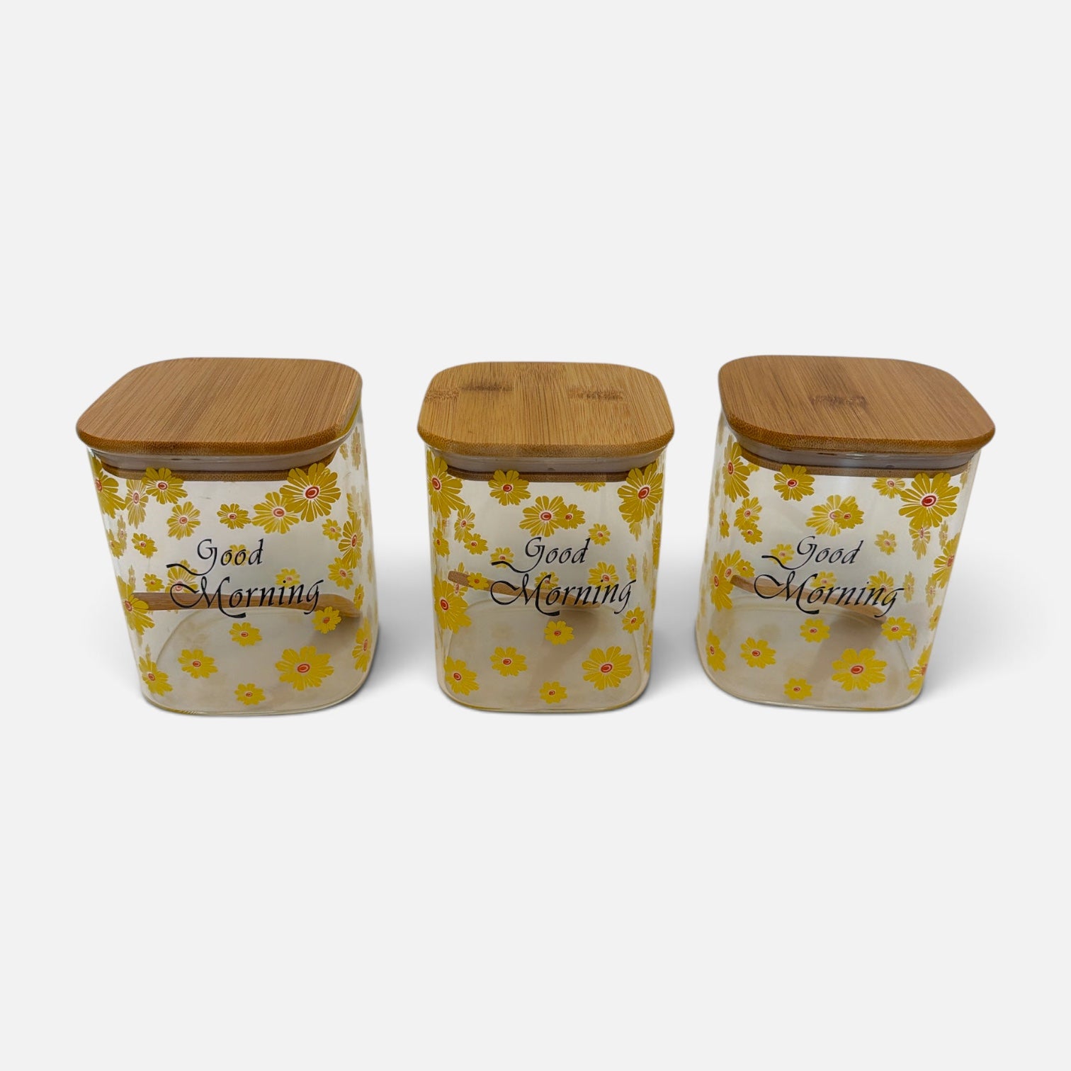 Bamboo Storage Set with Bonus Utensil Holder