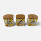 Bamboo Storage Set with Bonus Utensil Holder
