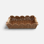 Woven Rattan Bathroom Organizer Set