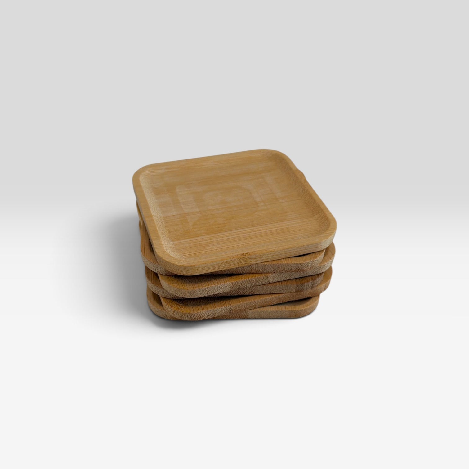 Woven Rattan Serving Tray Set