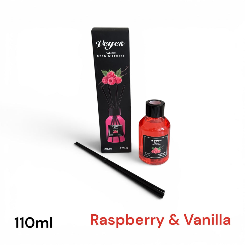 Veyes Parfum Reed Diffuser – Raspberry & Vanilla | 110ml