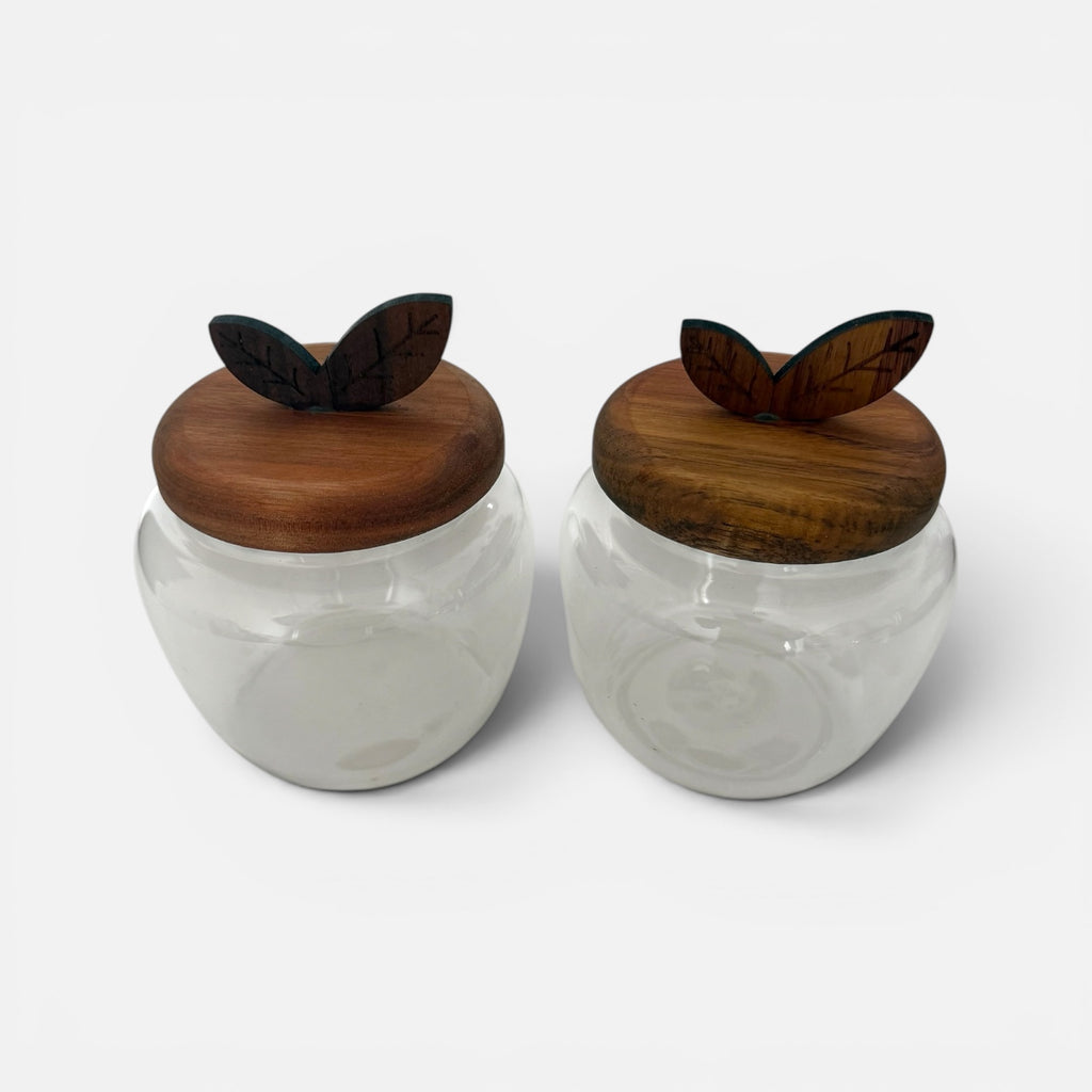 Rustic Kitchen Collection — Wood & Glass Harmony Set